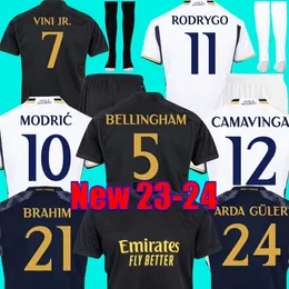 Vini Jr Bellingham 축구 유니폼 23 24 축구 셔츠 Rodrygo Modric Valverde Camavinga Real Arda Guler Madrids Camiseta de Futbol 남자 키트 2023 2024 Camisetas