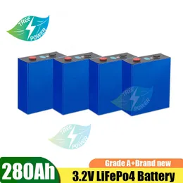 8pcs 3.2V 280AH Yepyeni sürüm Lifepo4 Sınıf A Tam eşleşen DIY şarj edilebilir pil paketi AB ABD Vergi Ücretsiz Bara