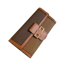 Classico VICTORINE Portafoglio compatto per donna Portafoglio di design Portamonete con tasca lunga Porta carte di credito Porta carte di credito Iconico lusso Portamonete corto Moda Donna Pochette