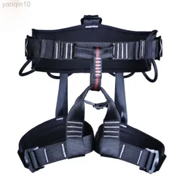 Rock Protection Half Body Midje Support Safety Belt Harness Aerial Equipment Caving säkerhetsbälte Säkerhetsbälte Klättring Rappelling Harness HKD230810