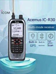 Walkie talkie ICOMR20 uppgradera IC-R30 ultraledande mottagare inbyggd GPS