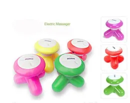 Mini elektrisk hanterad våg vibrerande massager USB -batteri full kroppsmassage söt mini elektrisk massagerzz