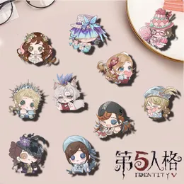 Spille Spille Fiona Gilman Emma Woods Distintivi Anime Identity V Spilla da donna Moda Cute Cosplay Kawaii per borsa Accessorie Regali 230809