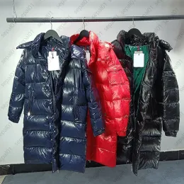 Designer Down Jackets Män kvinnor Glossy Puffer Jacket Winter Warm Thick Parkas Coat Fashion Classic Long Outerwear