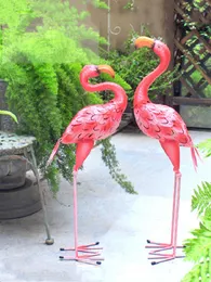 Gartendekorationen, Flamingo-Ornamente, Statue, Hof, Balkon, Geschäft, Landschaft, Layout, Dekoration, Outdoor, Eisenkunst, Bodenskulptur, Geschenk