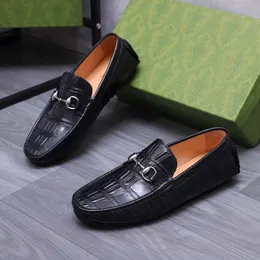 2023 Men Fashion Dress Shoes Snakeskin Business Office Work Formal Flats Male Brand Designer Party Wedding Loafers Size 38-44