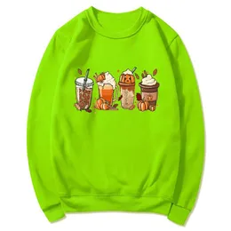 Sweatshirts Kadın Kadın Hoodies Cadılar Bayramı Ghoul Gang Sweatshirt Komik Kadınlar Uzun Kollu Jumper Cadı Grafik Kazak Boyutu XS-3XL Cadılar Bayramı Kostümleri