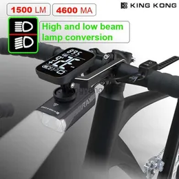 Światła rowerowe 1500LM Rowerowe reflektor LED Diodowa dioda LED odwrócona antylśniew lampa USB ładowanie roweru Fron Garmin Cykl wspornika LIG HKD230810