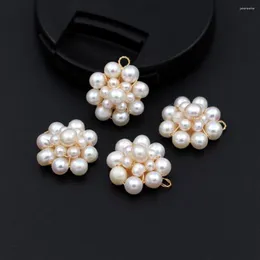 Подвесные ожерелья 30 PAIR 18 -мм натуральные белые пресноводные жемчужины