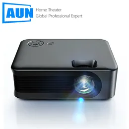 プロジェクターAun Mini Projector 4K A30スマートテレビホームシアター映画館ポータブルプロジェクターは、HD USBポートベーシックバージョン230809経由でビーマー3Dムービーをリードしています