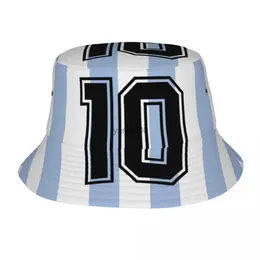 Szerokie brzegowe czapki wiadra czapki w stylu Argentyna numer 10 kubełko kapelusz kobiety mężczyźni składane wędrówki HATS HATS HOT Summer Beach wakacje na nakrycie głowy HKD230810