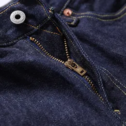 Mens Colored Denim Heavyweight Indigo Jeans With Zipper Fly