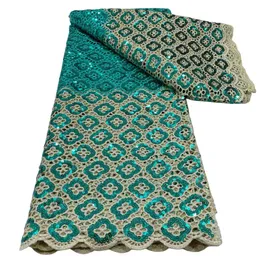 스팽글 스팽글이있는 Bicolor Cord Lace Fabric Nigerian Guipure Water Senuble 2023 프리미엄 품질 숙녀 공식적인 드레스 여름과 가을 아프리카 판매