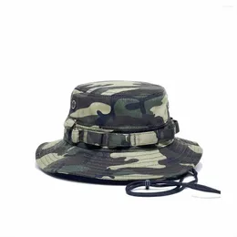 Berets 2023 INS Camouflage Fisherman Mushroom Hat для женщин мужчина Bob Ricard Bucket Cacquette de Marins Femme Femme Рыбалка