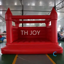 wholesale Free Delivery outdoor Advertising Inflatables activities 13x13ft 4x4m red anniversary parrty bouncy castle custom color wedding bounce house for sale
