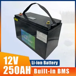 12V 250AH Li-ION大容量車椅子用リチウムポリマーバッテリーフォークリフトクレーントラックバックアップシステムとUPS