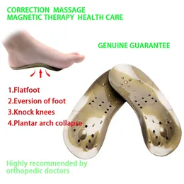 Shoe Parts Accessories Premium Ortic Gel Insoles Orthopedic Flat Foot Magnetic Therapy Sole Pad Shoes Insert Arch Support Pad Plantar Fasciitis 230809