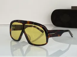 TF occhiali da sole cassius oversize oversi occhiali da sole in stile di alto livello vetrati donna acetato cornici per eleganza moderna occhiali da uomo