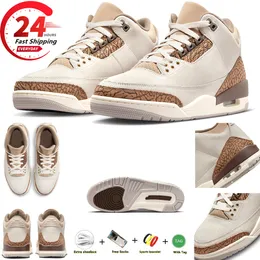 Jumpman 3 3S Palomino Basketball Shoes Light Orewood Brown Metallic Gold-Light Tan Palomino CT8532-102 Men Women Outdoor Travels Switch Sneakers 36-47