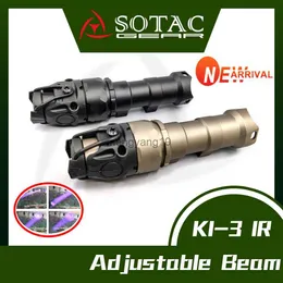 Cykelbelysning Sotac Tactical 2023 New Metal Kiji K1 K1-3 IR Justerbar scoutljus 850 nm belysning med originalmarkeringar passar 20mm skena HKD230810