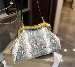 designerska torba na ramię serpentynowe kabochan luksusowe torby mody węża TOTE torebki Kobiet Snake rączka skórzana torba crossbody