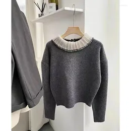 رسالة سترات من الصوفية النسائية الكشمير المخلوطة سترة صلبة سحاب روباس femininas atacado barato long sleeve polyester o-lect