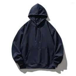 Herr hoodies Autumn Overdimensionerad vintage män huva tröjor mode koreanska streetwear baggy tröjor klädtoppar manlig plus storlek