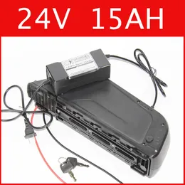 Rurka w dół 24 V 15AH E Bike litowo -jonowy bateria samsung Electric Bike 24 V bateria z 5 V USB EBIKE BEZPIECZEŃSTWA CELL COJUNKA