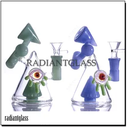 DESIGNER Hookahs Glass Bong triangle bong Novelty Bongs Joint waterpipe with accessories traditional dab rigs oilrig unique