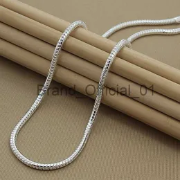 Suyixian Hot Sale 3mm 50cm Snake Chain Necklace Silver 925 Netlace Jewelry for Women Men Jewelry Jewelry X0810