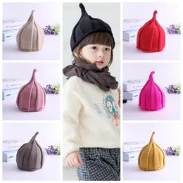 Berretti Cute Children Girls Windmill Crown Hat Baby Knitting Crochet Cap Copricapo per bambini