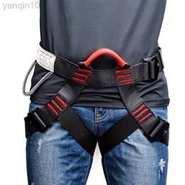 Rock Protection Anti-Fall Safety Belt Justerbar halvkroppssele för utomhusaktiviteter Klättring av bergsarbetet klättring HKD230810