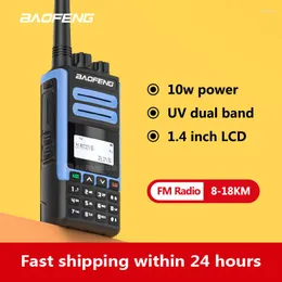 Walkie Talkie Baofeng Radio BF-H7 8-18 км Двойной диапазон двойной полосы 10W Мощные разговоры IPX4 Водонепроницаемый FM Transciever