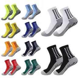 Sportsocke 10 Paar/Los Fußball Socken Männer Frauen Sportsocken Nicht-Schlupf-Silikon-Bottom-Fußball-Baseball-Socken Outdoor Sport Yoga Socken 230811