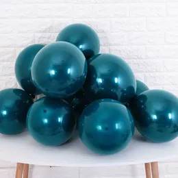 Decoração 5/10/polegadas balões azuis teal dupla camada globals casamento aniversário decorações de natal oceano azul balão suprimentos