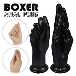 Anal Toys Huge Fist Anal Plug Dildos Stimulate Anus Vagina Soft Palm Butt Plug Penis Hand Anal Dilator with Sucker Sex Toys Masturbator 230810