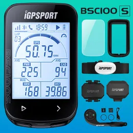 Cykeldatorer IGPSPORT BSC100S GPS -kilometertometer Cykeldatorsensorer Cycl Speedomet Riding Speedometer 26 Stor skärm 230811