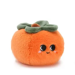 Stuffed Plush Animals 10CM Handmade Plush Persimmon Cute Keychain Fashion Neutral Gift For Your Child's Imagination Persimmon Soother Toy
