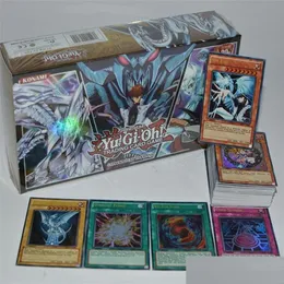 Kart oyunları yugioh 100 parça set kutusu holografik yu gi oh oyun koleksiyonu çocuk çocuk çocuk oyuncakları 220725 damla teslimat hediyeleri puzzl dhxz3