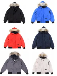 Designer Canadian Down Jacket Winter Fit Jackets de luxo Ruff Men Winter Fit Coat Warm Exterior Winter Goes