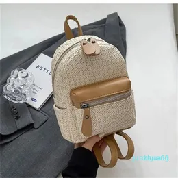 Frauen Rucksackstil PU Leder Fashion Casual Bags kleiner Mädchen Schoolbag Business Laptop Rucksack Ladebeutel Rucksack 2023