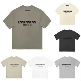 Tasarımcı Gömlek Essent Tişört Sokak Gündelik Essentail Tshirt Tshirt Tshirt Tişörtleri Yaz Lüks Şort Essen Tshirts Göğüs Baskı Moda Üstleri Tees Essentiel T-Shirt ed