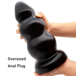 Zabawki analne duże wibratory wtyczek analnych stymulują odbyt i pochwa ogromna wtyczka tyłka miękka penis anal Dielator z ssącą kubek seksu Masturbator 230810