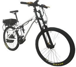 Kalosse Air Fork Full Suspension Frame 165mm Travel 26*2,35 tum Mountain Bike 24 Speed ​​Bicycle