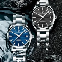 腕時計Pagani Design Japan NH35 Men Mechanical Wristwatches Sapphire Glass Automatic Watch Waterproof 100Mステンレス時計男性230811
