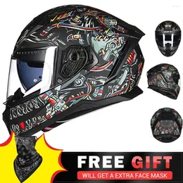 خوذات الدراجات النارية GXT Accesorios Para Moto Men خوذة Casco كاملة الوجه دراجة نارية ركوب capacete de dot ece المعتمدة