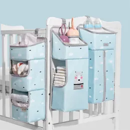 Scatole Storage# Sunveno Crib Organizer per il camino sospeso per bambini Caddy Essentials Diaper Nappy 230810