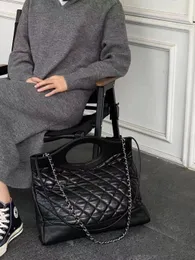 Toppkvalitetsdesigner Handväska Originalkvalitet Tote Leather Bucket Bag Luxury Womens Designer Purses Channel Chain Travel Handväskor Totes äkta lädermiddagsväska