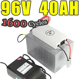 96V 40AH LIFEPO4 Pil Elektrikli Bisiklet Pil Paketi Scooter Ebike 4000W