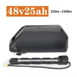 無料デューティ52V 25AHポリーサメークEBIKEバッテリー48V 36V 35AH 1500W 1000W 1200Wポリーダウンチューブポリー7電動自転車バッテリー